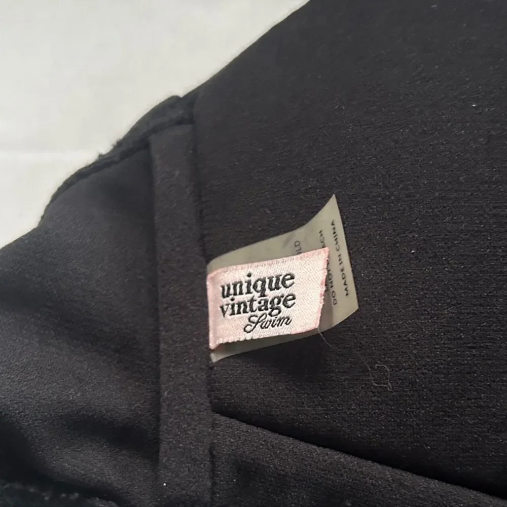 NWOT Unique Vintage Retro Style Bikini Top and Gilda Bikini Bottom Set Sz L